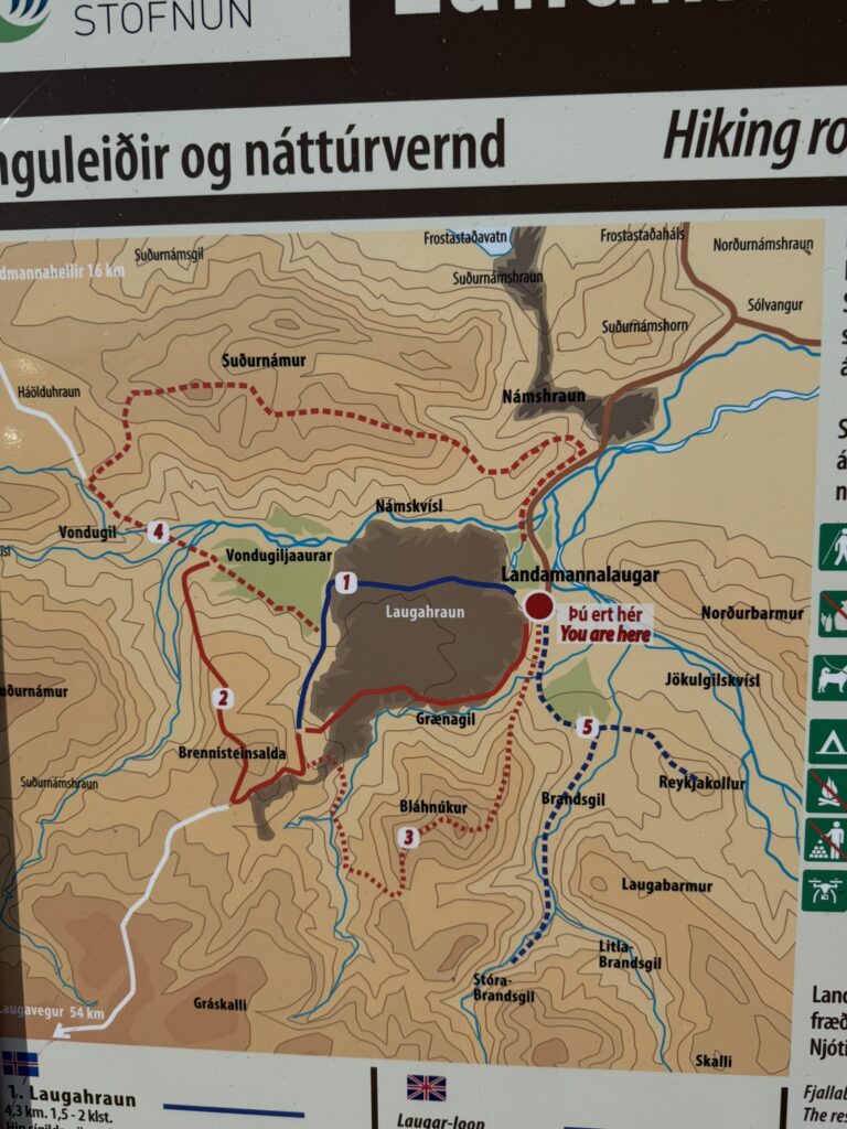 landmannalaugar hike route